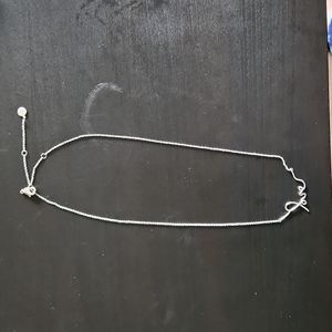 Stella and Dot Silver Love Necklace